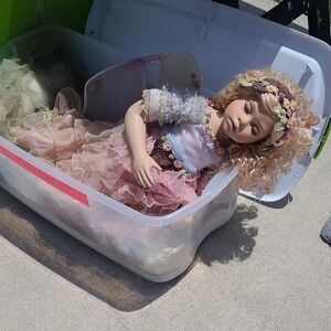 Beautiful Floral Fairy Doll with Pink Dress